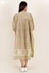 Silk Cotton Dress In Floral Block Print